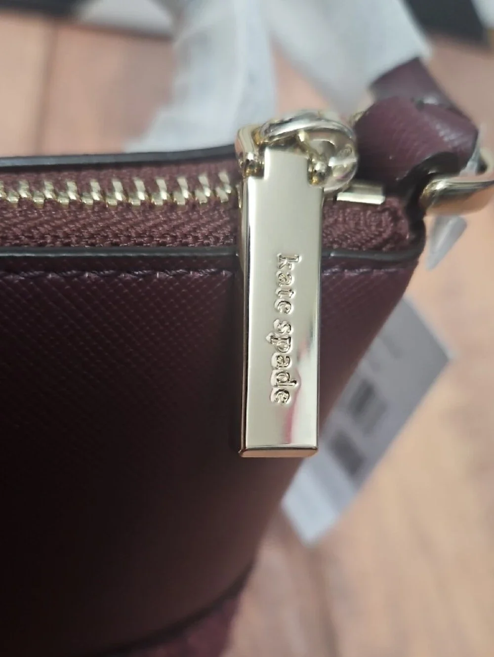 kate spade Maroon and Rose Glitter Crossbody Bag